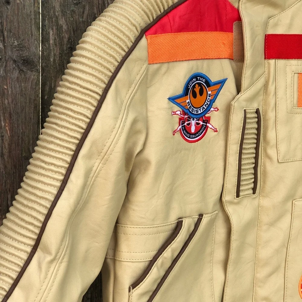 Disney store Star Wars faux leather Finn pilot jacket for kids - Picture 6 of 15